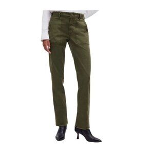 Madewell Womens Slim Straight Utility Pant In Garment Dye Size 30T